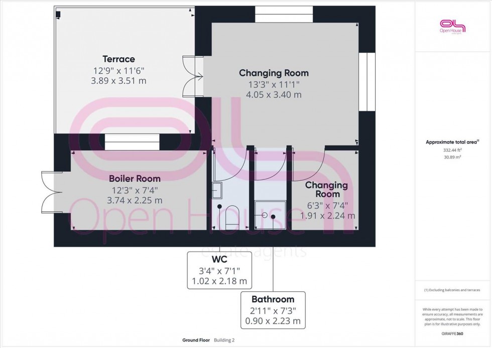 Floorplan for Dean Court Road,Rottingdean