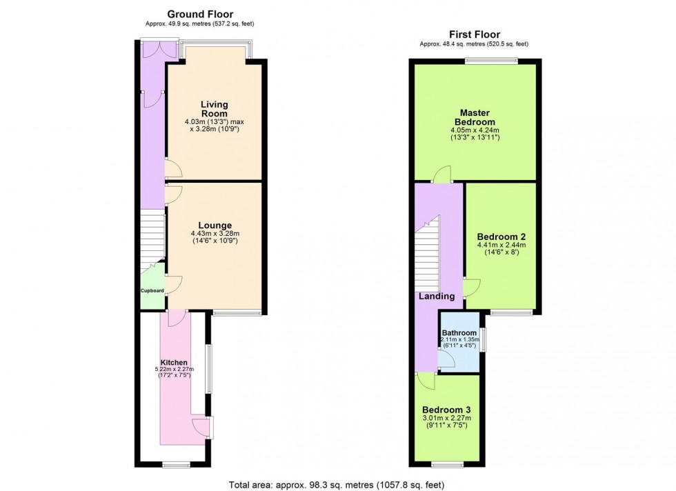 Floorplan for St. Helens Road, Bolton