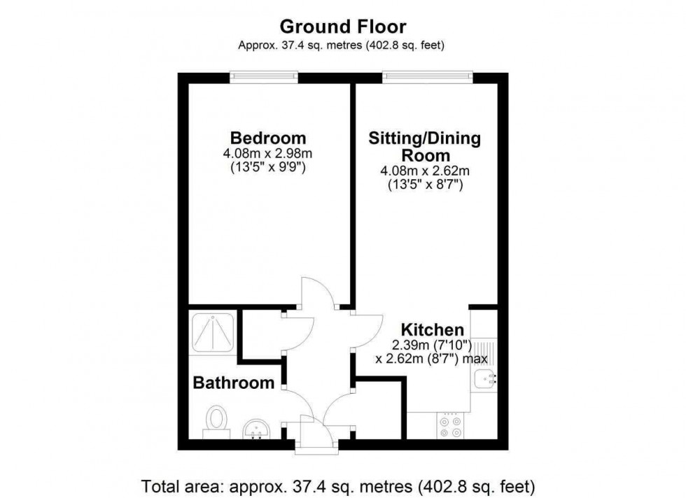 Floorplan for Dutton Court,Warrington