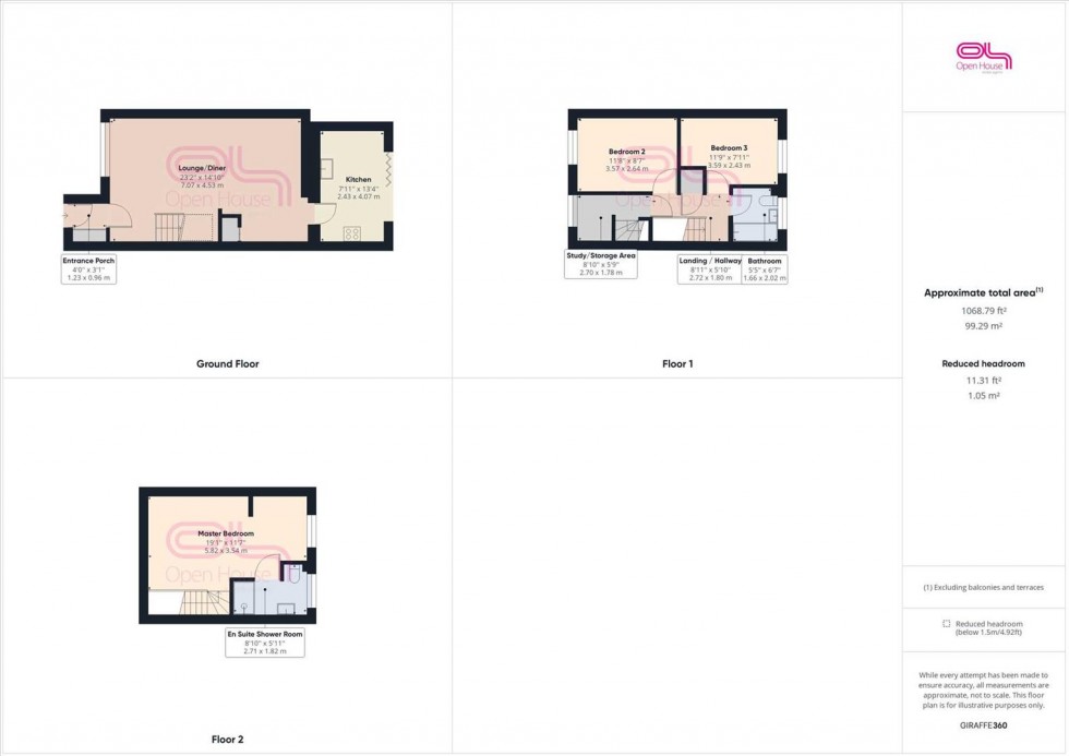 Floorplan for Swannee Close, Peacehaven