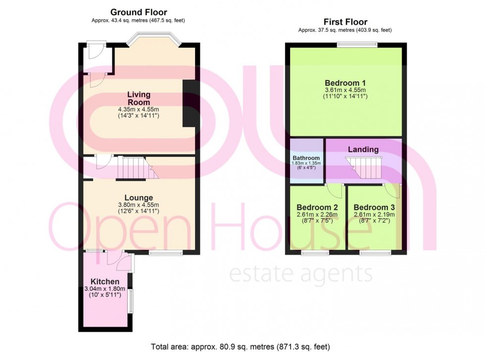 Floorplan for Kylemore Avenue, Bolton