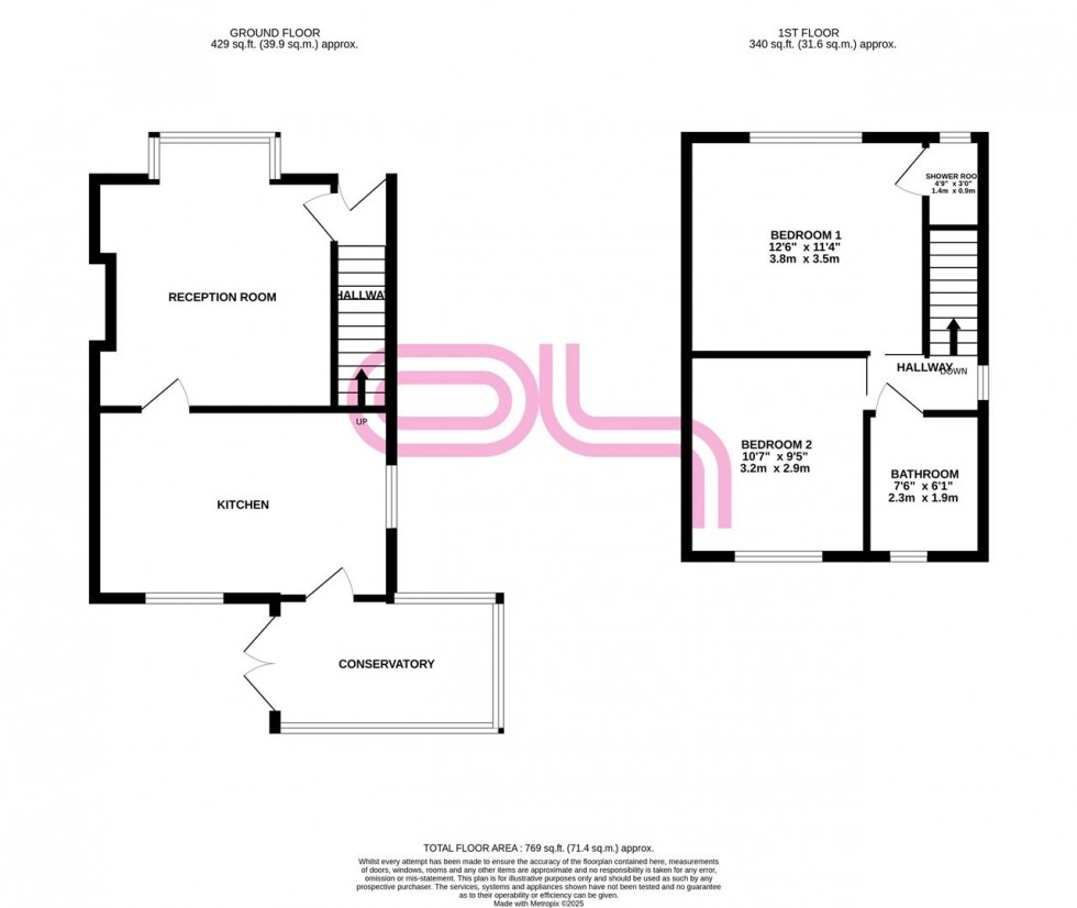 Floorplan for Braithwaite Edge Road, Keighley