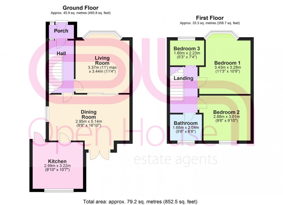 Floorplan for Edge Hill Road, Bolton