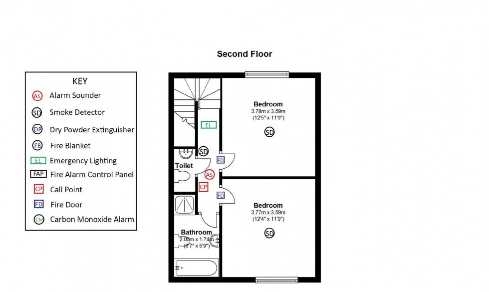 Floorplan for Gillott Road, Birmingham