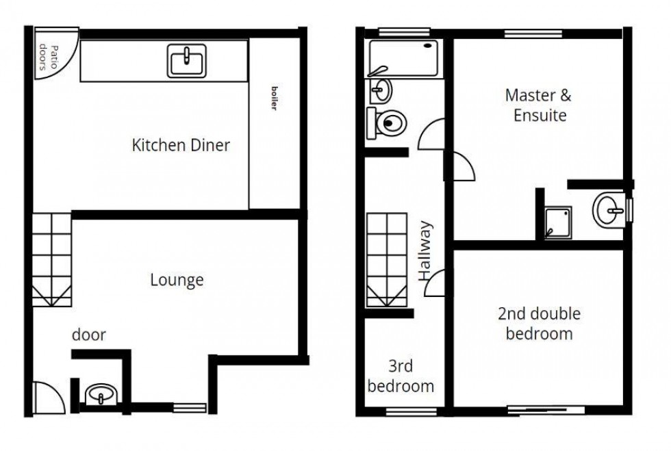 Floorplan for Newcroft Drive, Manchester