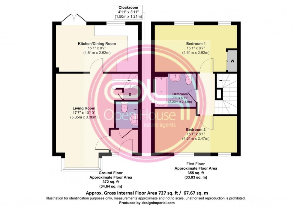 Floorplan for Headstock Drive, Castle Gresley, Swadlincote