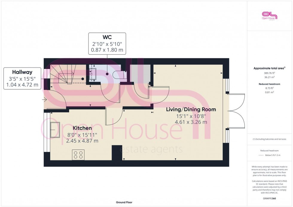 Floorplan for Friars Close, Peacehaven