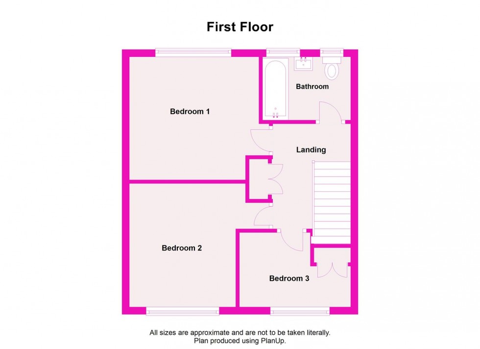 Floorplan for Tennyson Walk, Blacon