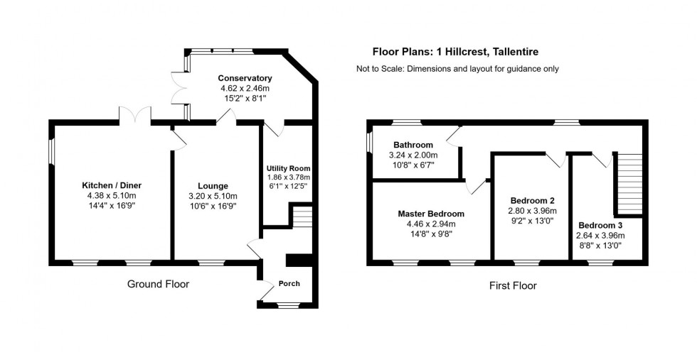 Floorplan for Hill Crest, Tallentire