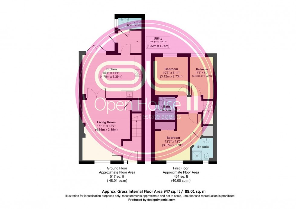 Floorplan for Furnace Lane, Castle Gresley, Swadlincote