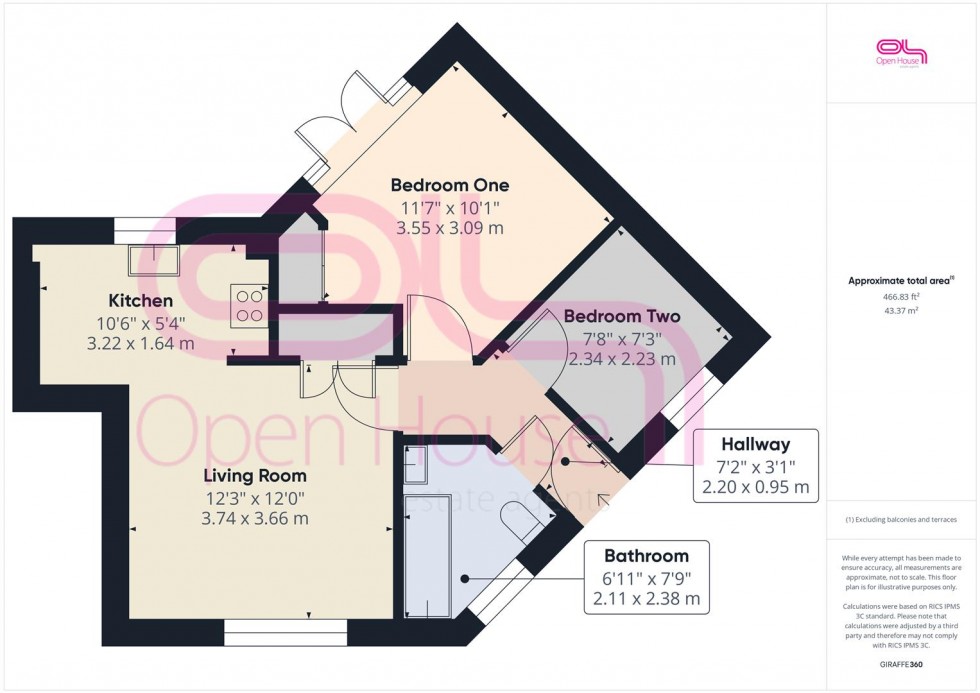 Floorplan for Roundhouse Crescent, Peacehaven