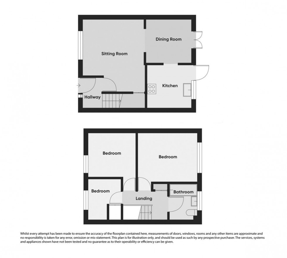 Floorplan for Elliston Close, Elmswell, Bury St Edmunds, IP30