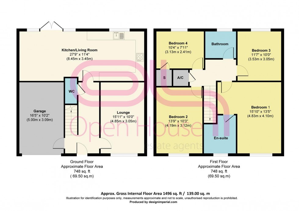 Floorplan for Osprey Drive, Branston