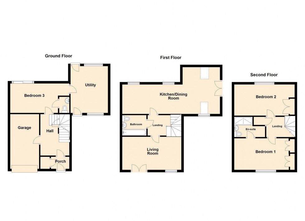 Floorplan for Spruce Way, Stafford