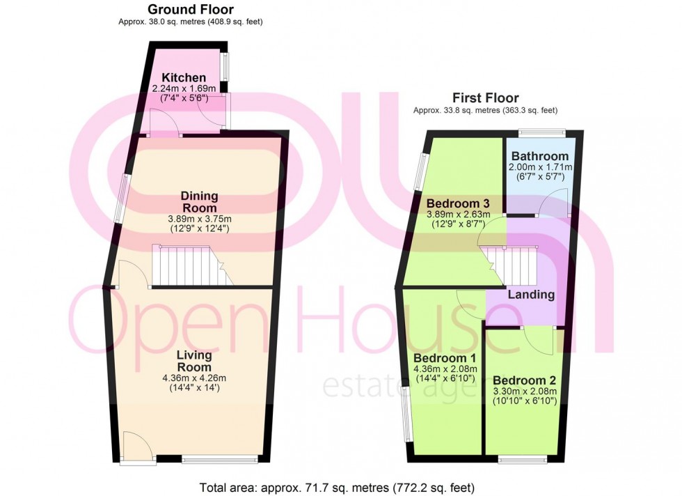 Floorplan for Romer Street, Bolton