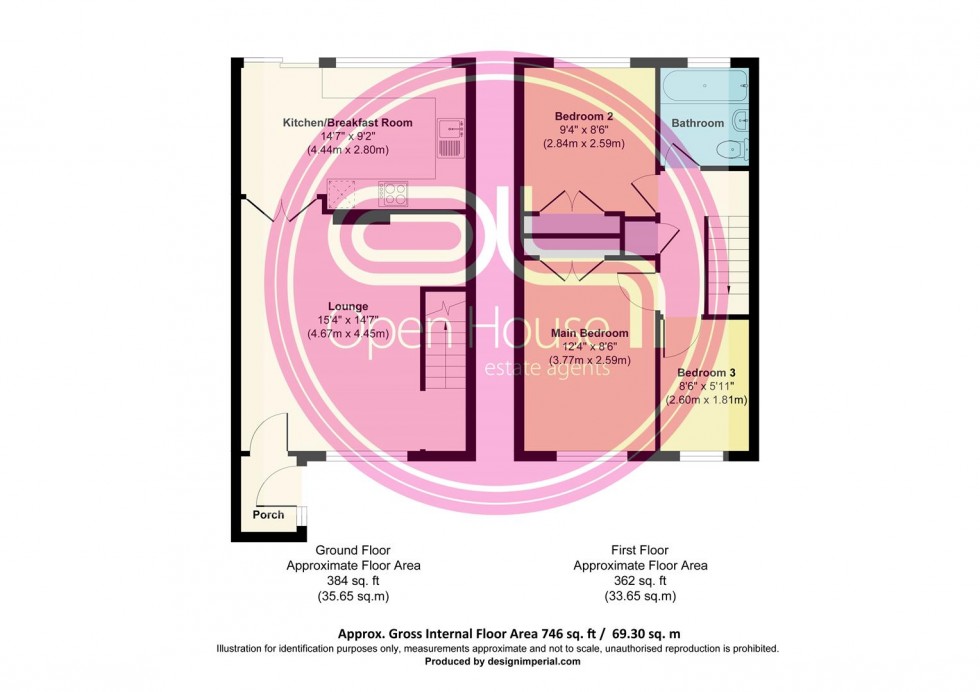 Floorplan for Renshaw Drive, Newhall